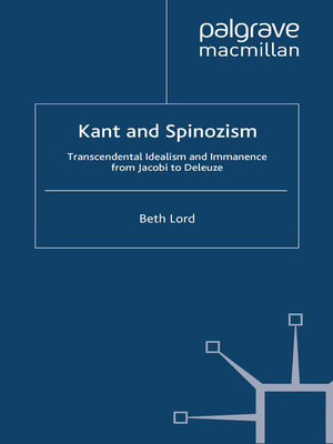 cover image of Kant and Spinozism